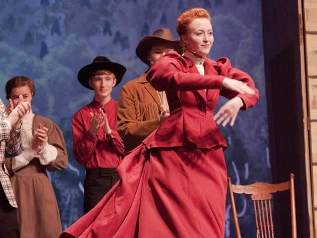 theatre students in performance